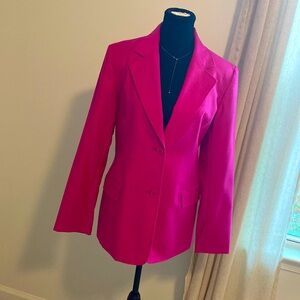 Chadwick’s bright pink wool blazer